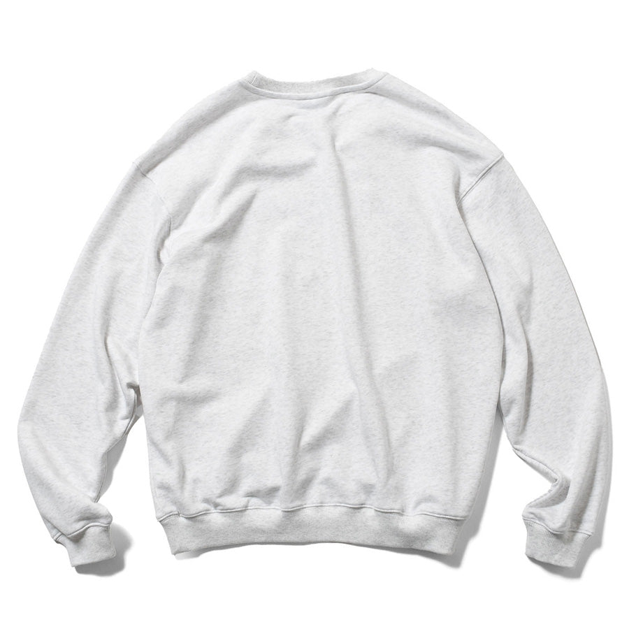 LFYT Lafayette LOGO CREW SWEAT クルースウェット ヘザーグレー 背面 平置き LA260701