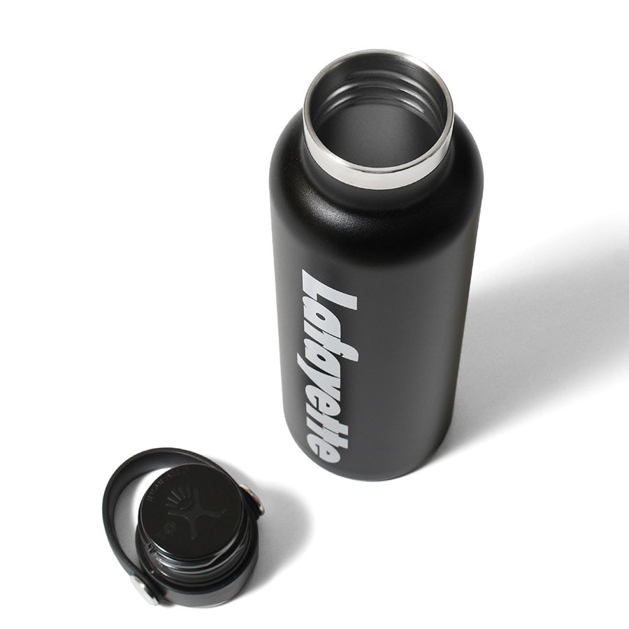 LFYT Lafayette LOGO Hydro Flask 21oz ステンレスボトル ブラック 蓋を取った状態 LA262301