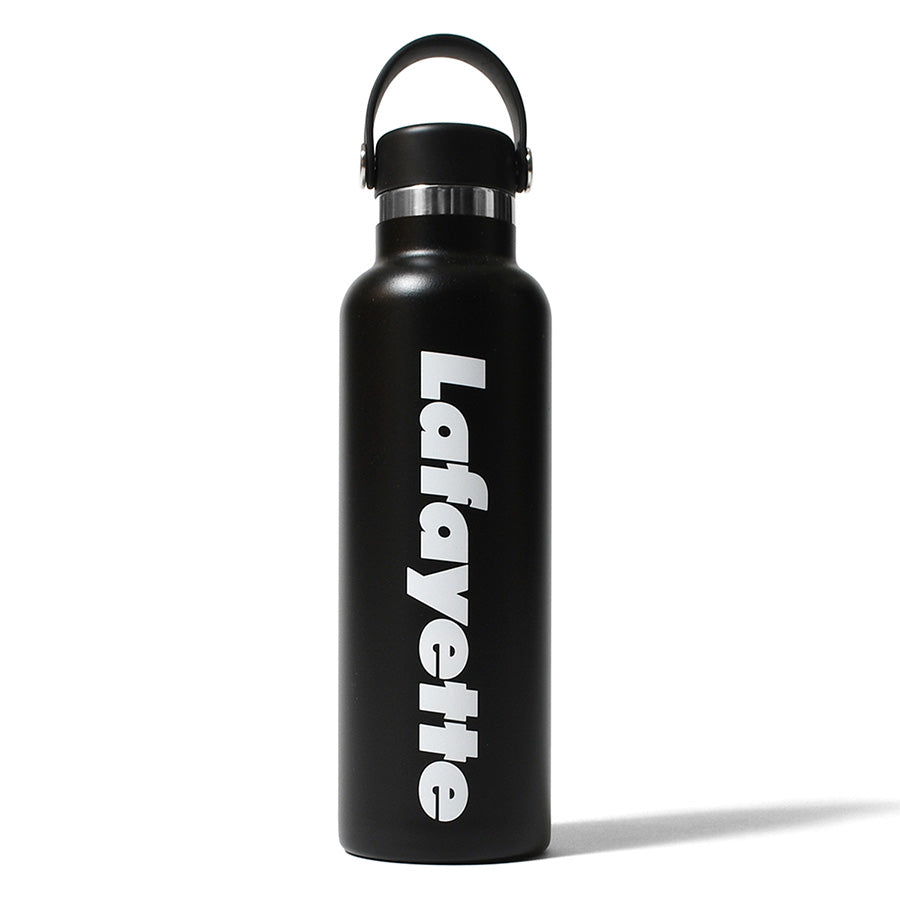 LFYT Lafayette LOGO Hydro Flask 21oz ステンレスボトル ブラック 正面 平置き LA262301