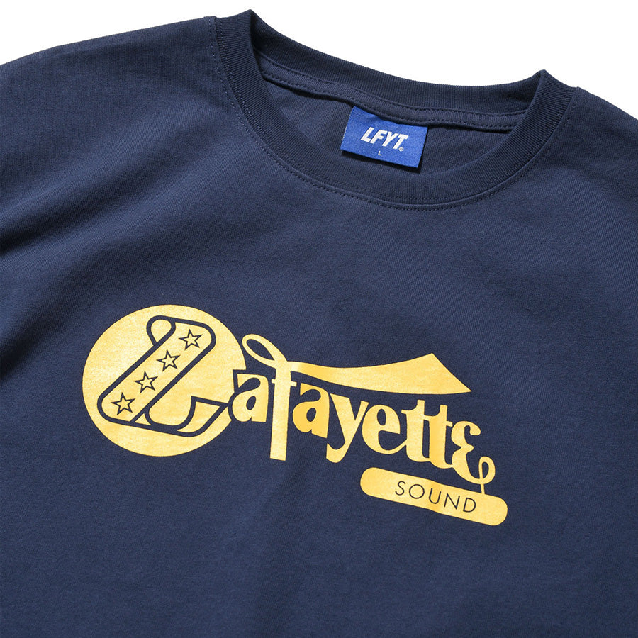 LFYT Lafayette SOUND TEE Tシャツ ネイビー フロントグラフィック詳細 LA260103