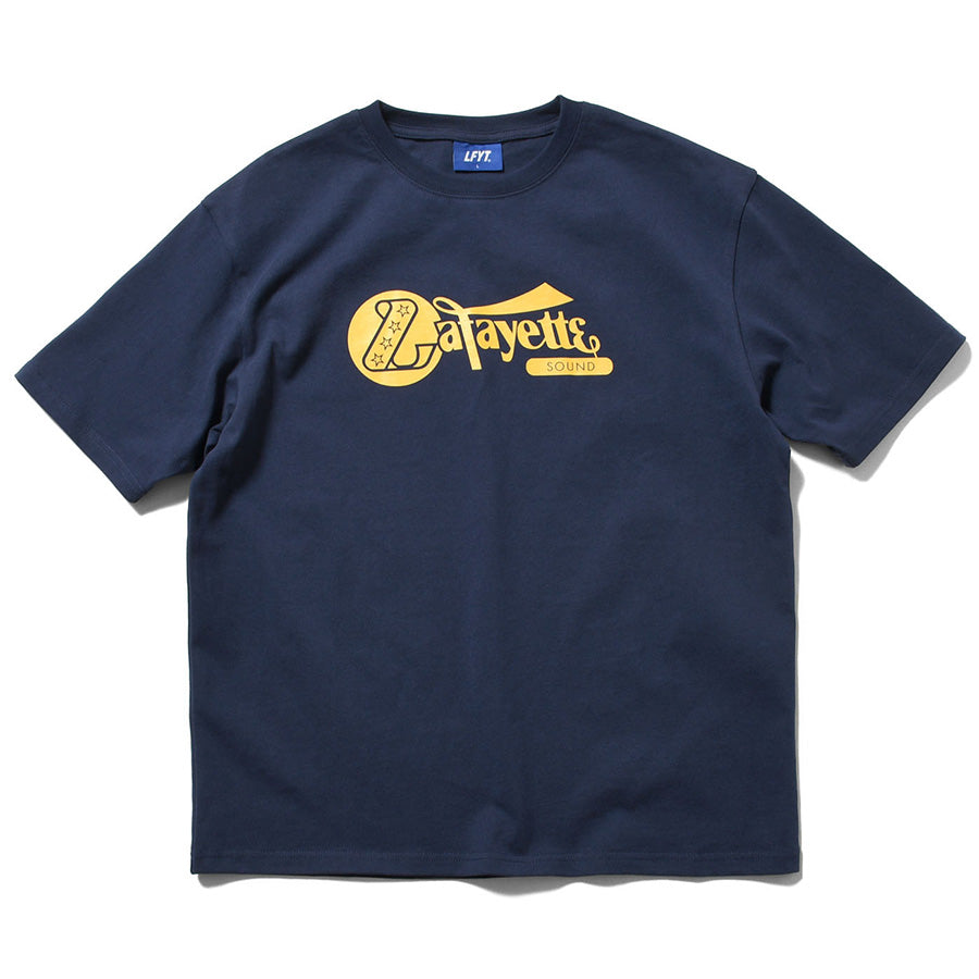 LFYT Lafayette SOUND TEE Tシャツ ネイビー 平置き正面 LA260103