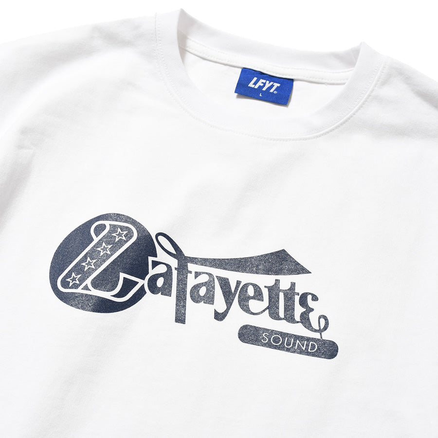 LFYT Lafayette SOUND TEE Tシャツ ホワイト フロントグラフィック詳細 LA260103