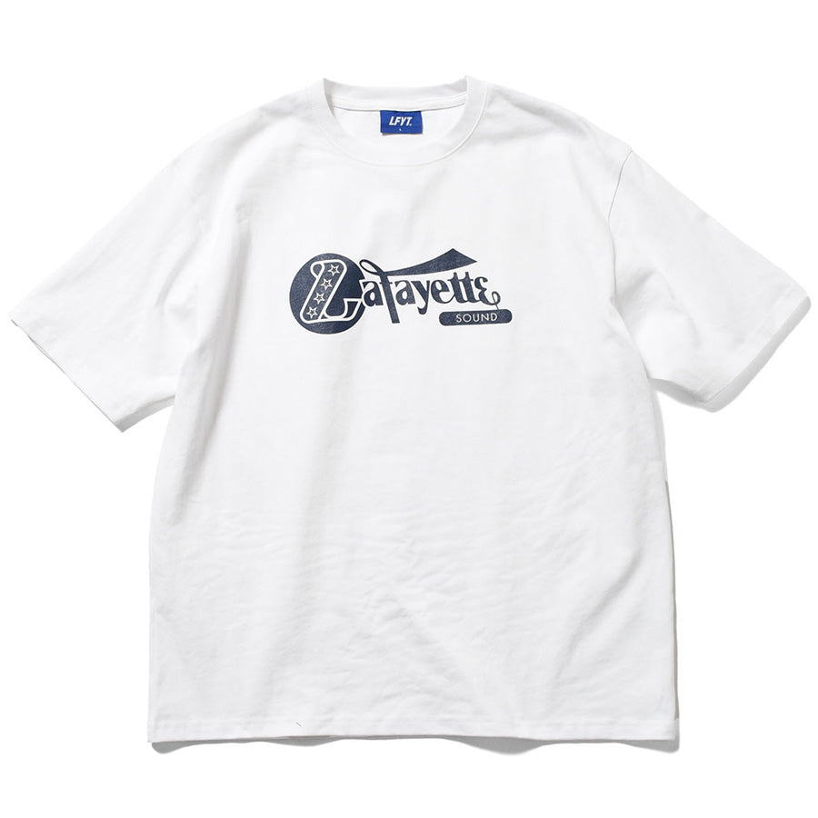 LFYT Lafayette SOUND TEE Tシャツ ホワイト 平置き正面 LA260103
