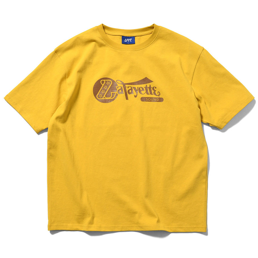 LFYT Lafayette SOUND TEE Tシャツ イエロー 平置き正面 LA260103