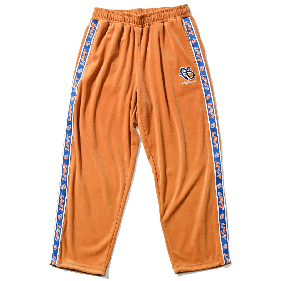 LFYT × FUBU ( エルエフワイティー × フブ ) VELOUR TRACK PANTS