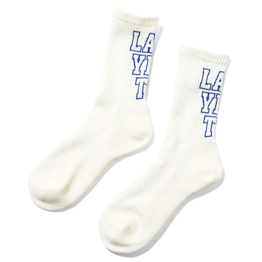 LFYT ソックス アイボリー ロゴデザイン 正面