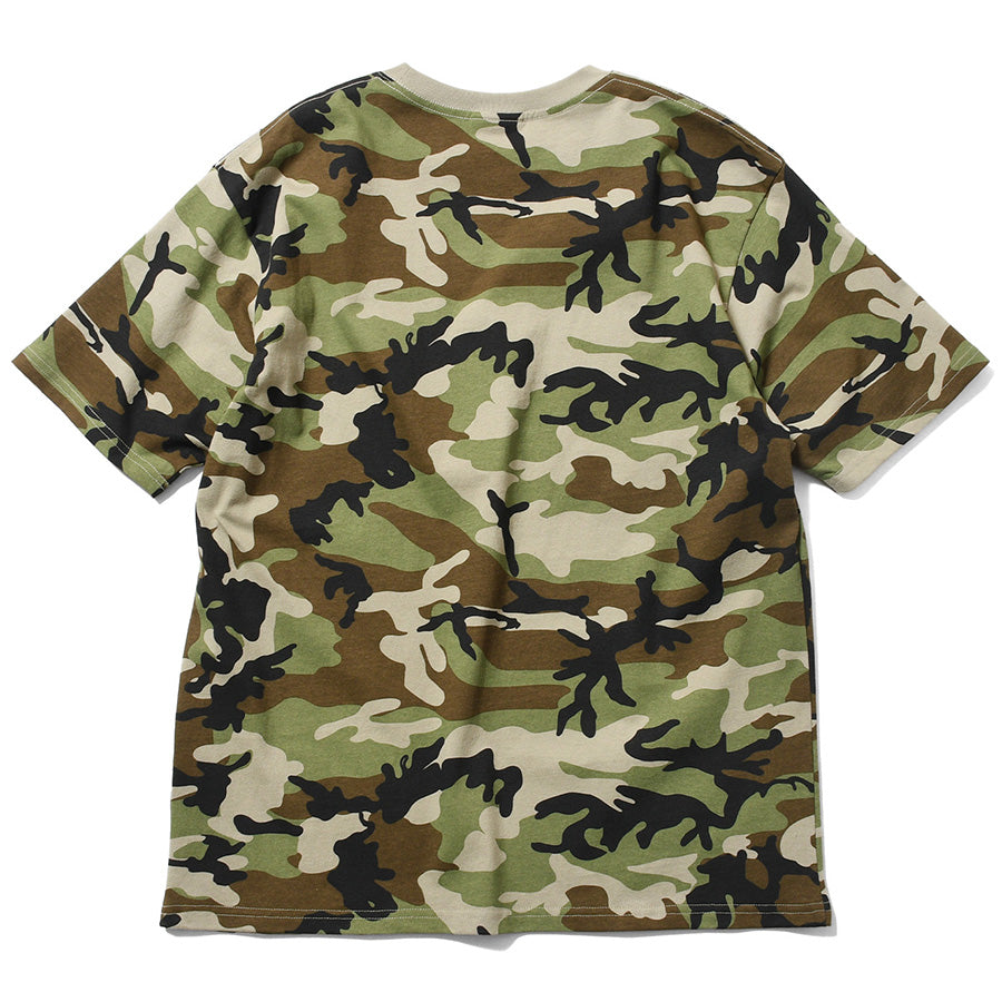 LFYT ARCH LOGO WASHED TEE ウッドランドカモ 背面