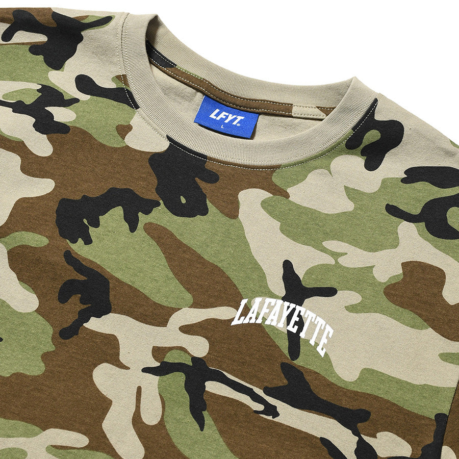 LFYT ARCH LOGO WASHED TEE ウッドランドカモ ロゴアップ