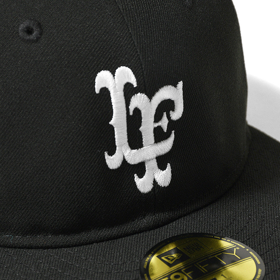 LFYT × NEW ERA LF LOGO 59FIFTY FITTED CAP PANTHER キャップ ブラック フロントロゴ刺繍 LA261405