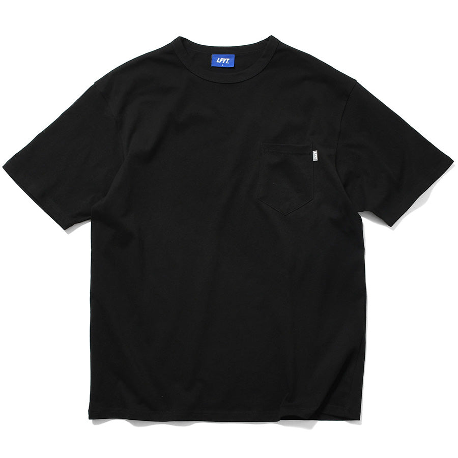 LFYT ポケットTシャツ ブラック 正面平置き