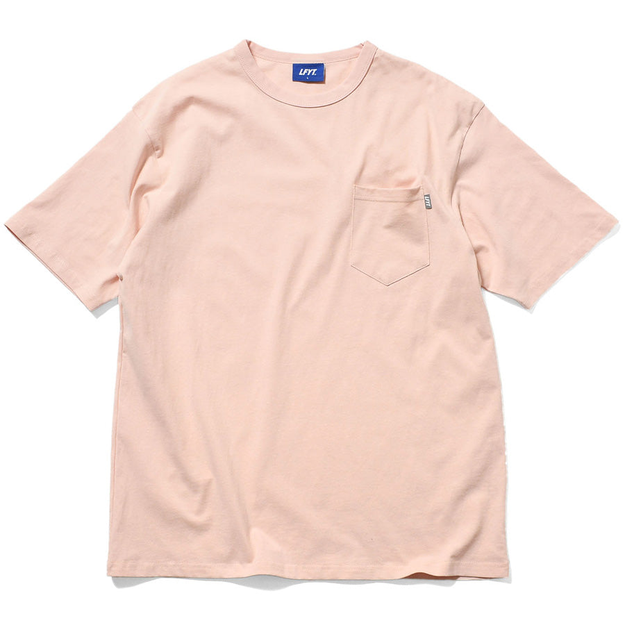 LFYT ポケットTシャツ ライトピンク 正面平置き
