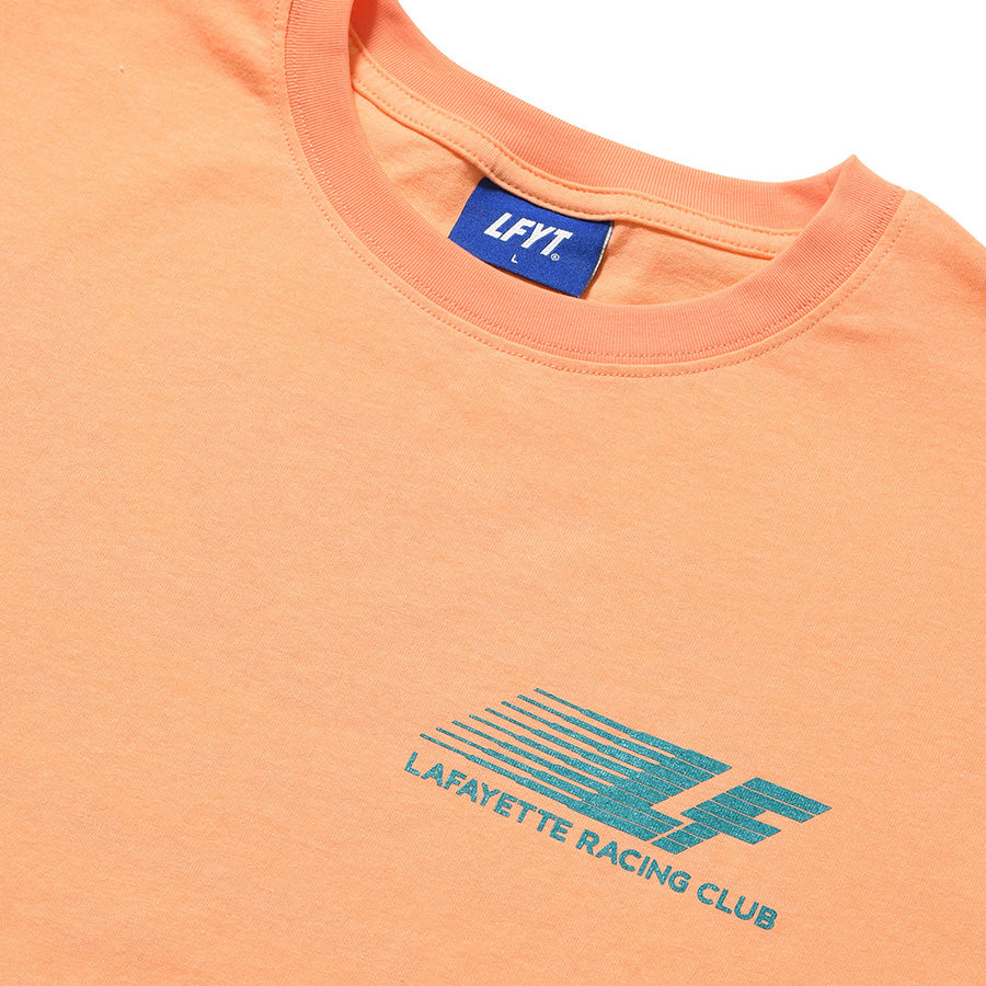 LFYT RACING CLUB TEE オレンジ 背面平置き