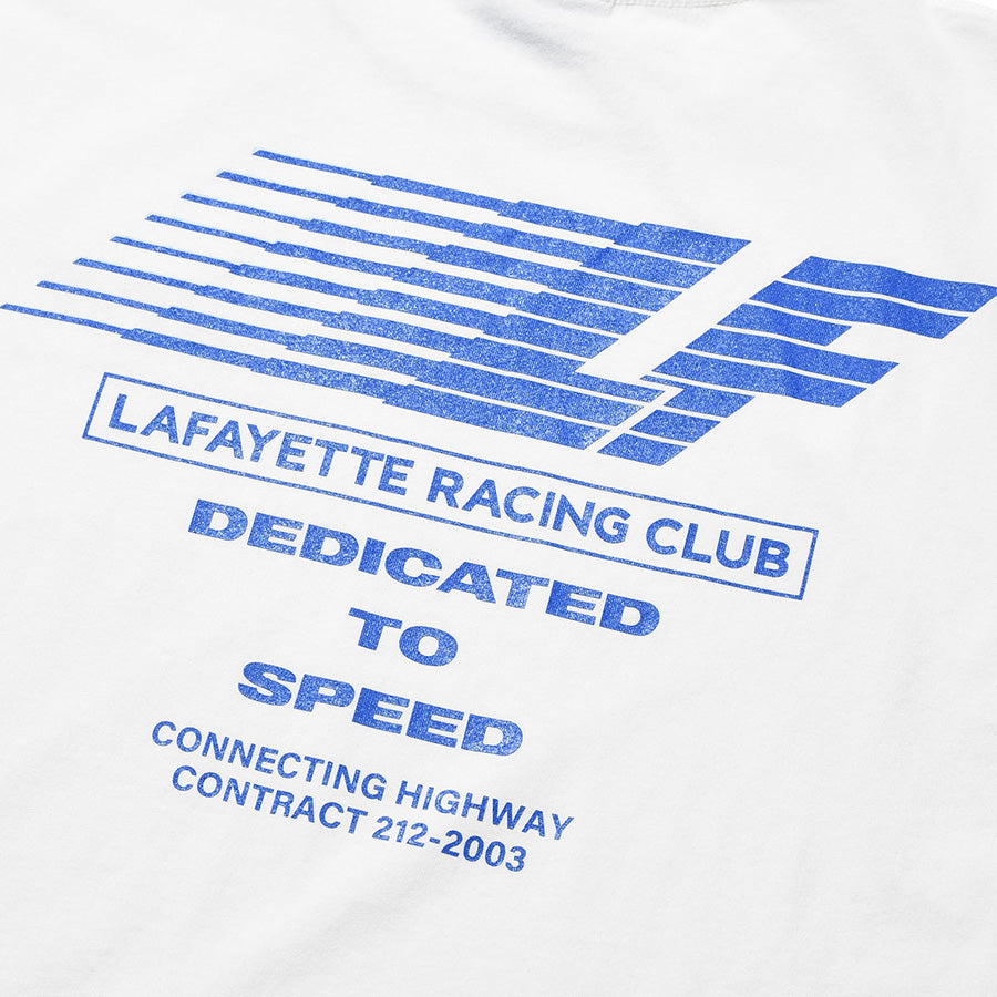 LFYT RACING CLUB TEE ホワイト バックプリント詳細