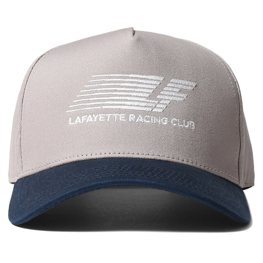 LFYT RACING CLUB TRUCKER CAP ヘザーグレー 正面デザイン