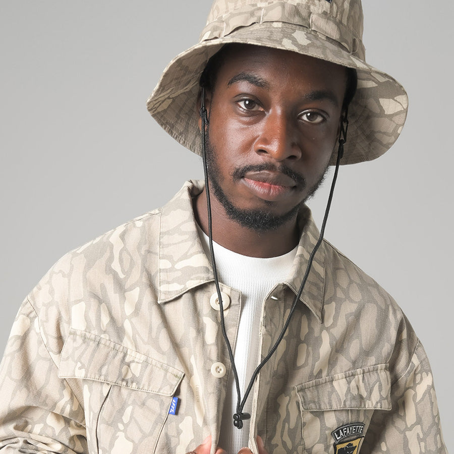 LFYT RIPSTOP FIELD BOONIE HAT ハット バークカモ モデル着用 LA261404