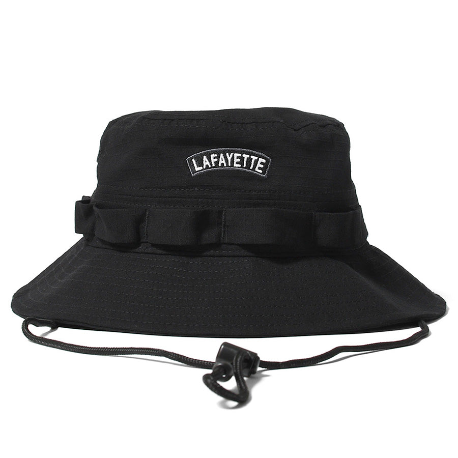 LFYT RIPSTOP FIELD BOONIE HAT ハット ブラック 正面 LA261404