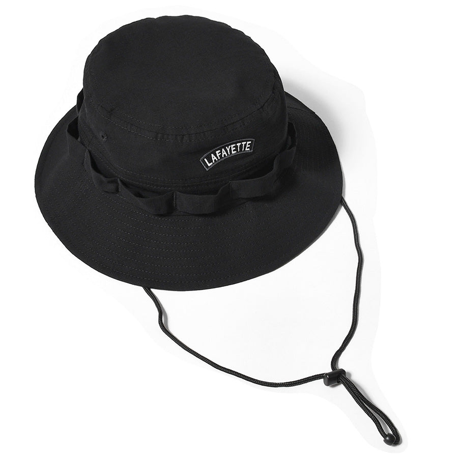 LFYT RIPSTOP FIELD BOONIE HAT ハット ブラック 上部 LA261404