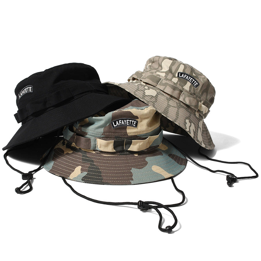 LFYT RIPSTOP FIELD BOONIE HAT ハット ブラック ウッドランドカモ バークカモ 3カラー LA261404
