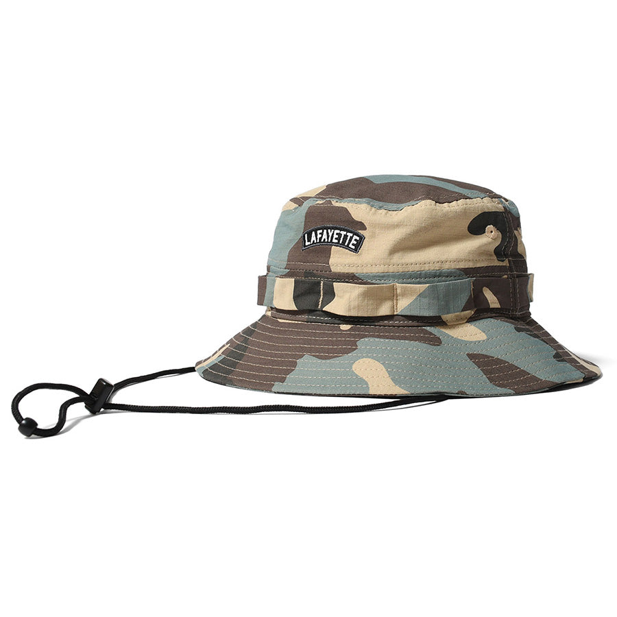LFYT RIPSTOP FIELD BOONIE HAT ハット ウッドランドカモ 左斜め LA261404