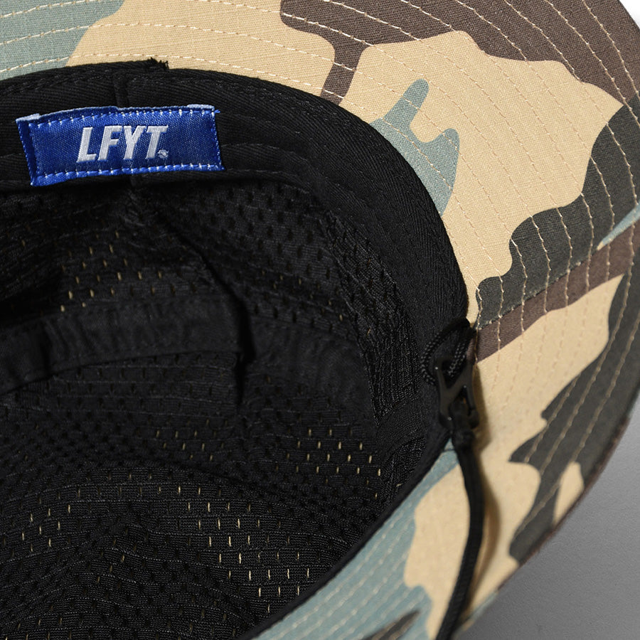 LFYT RIPSTOP FIELD BOONIE HAT ハット ウッドランドカモ 取り外し可能な顎紐装着部分 LA261404