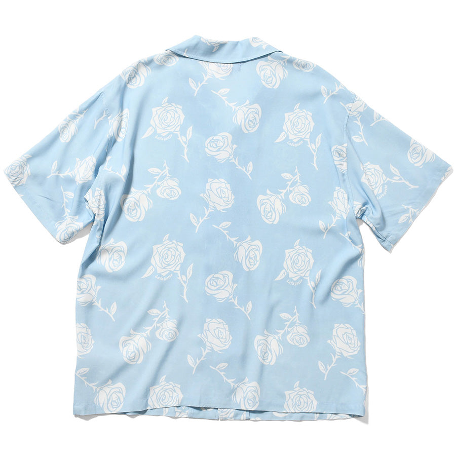 LFYT ROSE OPEN COLLAR SHIRT ライトブルー 背面デザイン