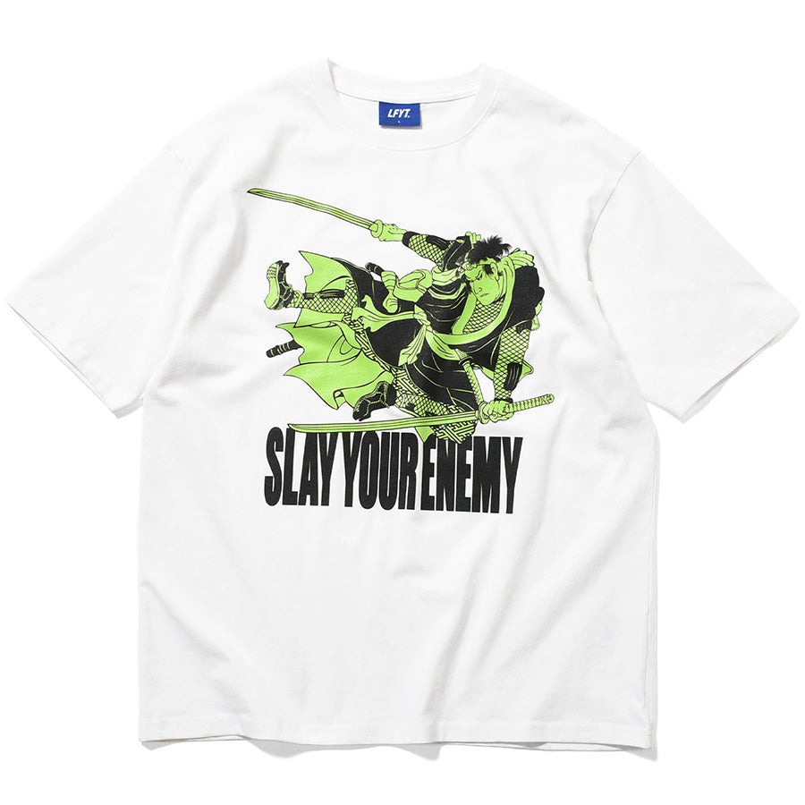 LFYT SAMURAI TEE ホワイト 正面平置き