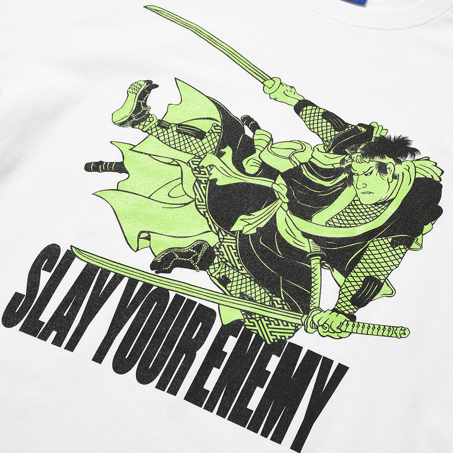 LFYT SAMURAI TEE ホワイト サムライグラフィック詳細
