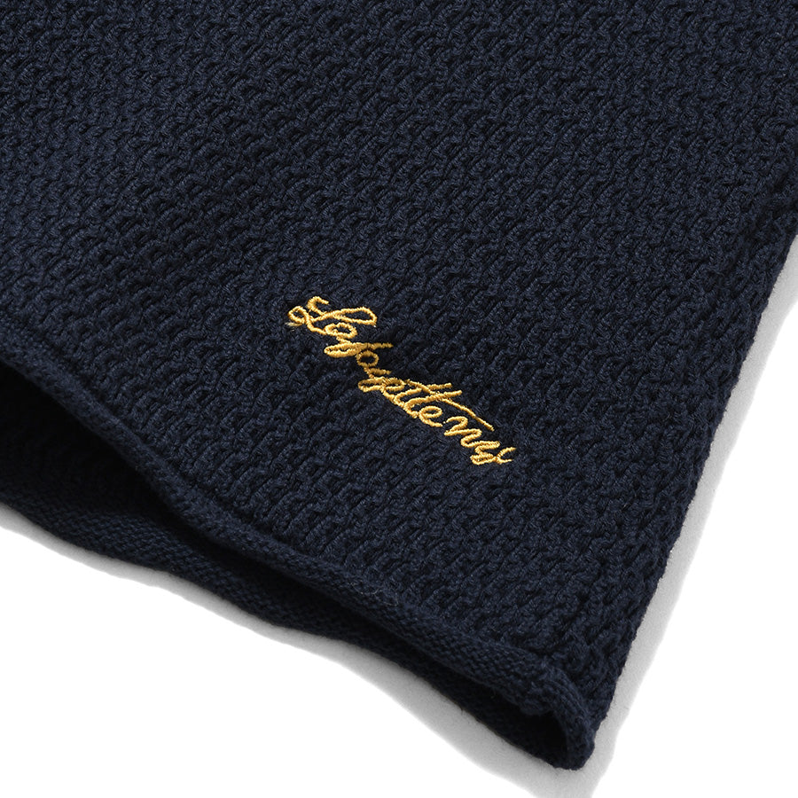 LFYT ニットショーツ ネイビー ロゴ刺繍