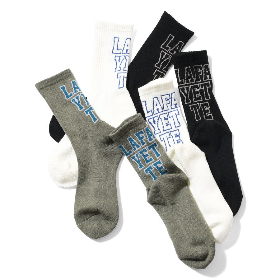 LFYT ソックス 3色展開 アイボリー ブラック オリーブ