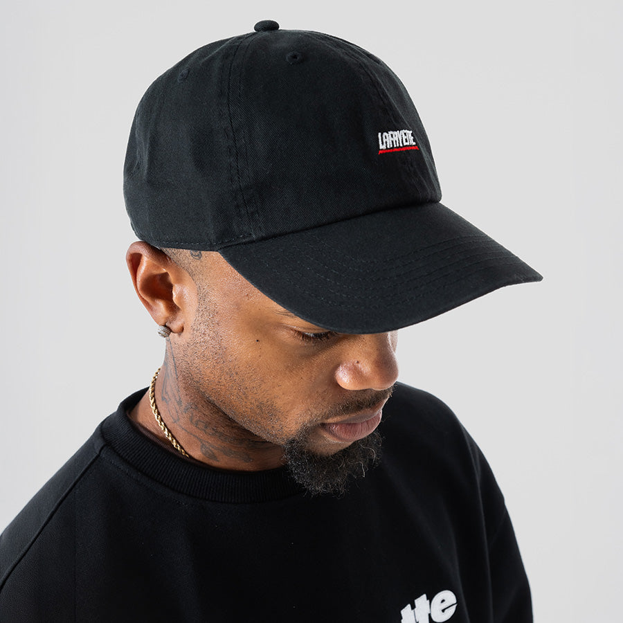 LFYT SPORTS LOGO DAD HAT キャップ ブラック モデル着用 LA261401
