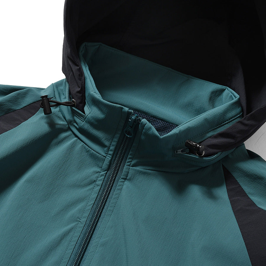 LFYT SPORTS LOGO TRACK JACKET トラックジャケット グリーン 首元 フード展開 LA261001