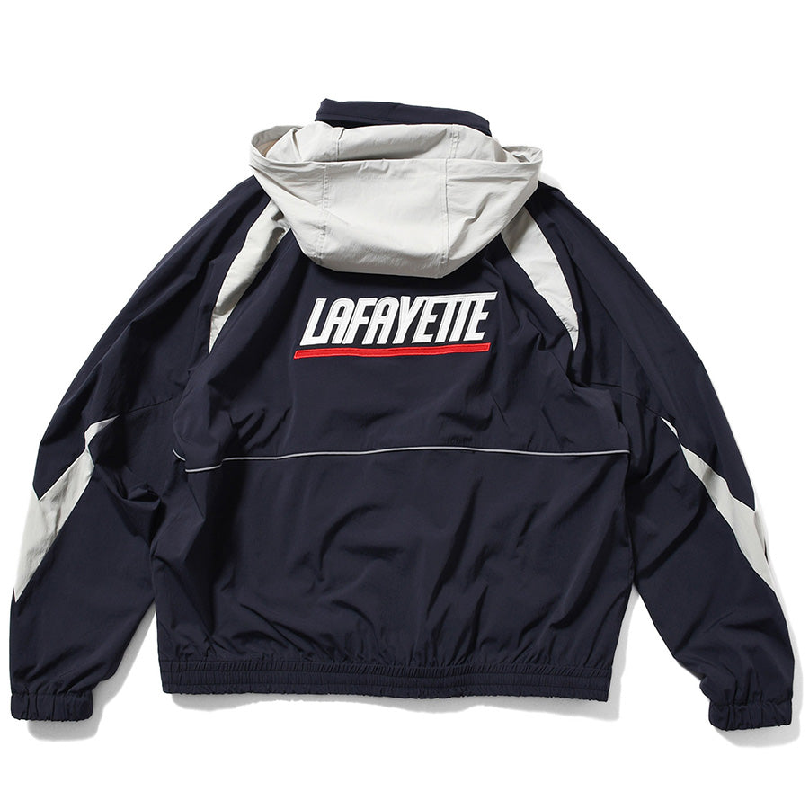 LFYT SPORTS LOGO TRACK JACKET トラックジャケット ネイビー 背面 平置き LA261001