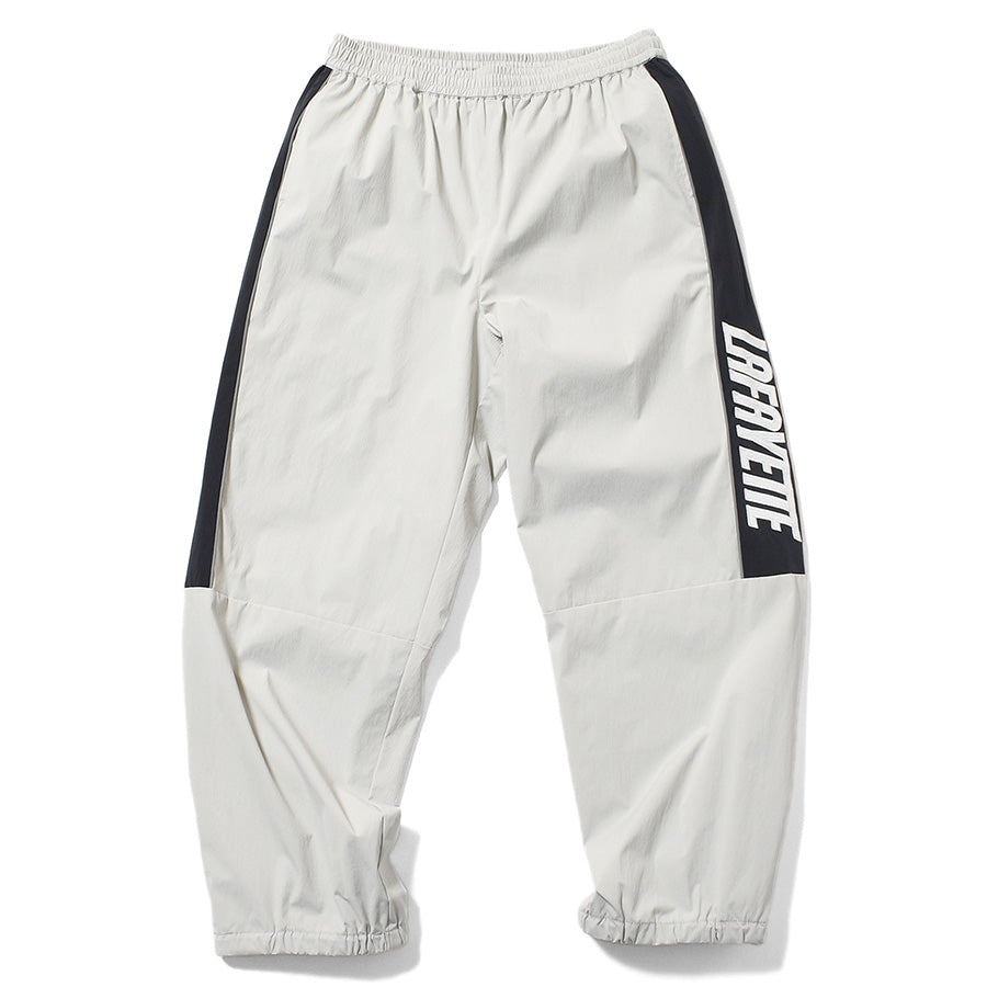 LFYT SPORTS LOGO TRACK PANTS トラックパンツ グレー 正面 平置き LA261202