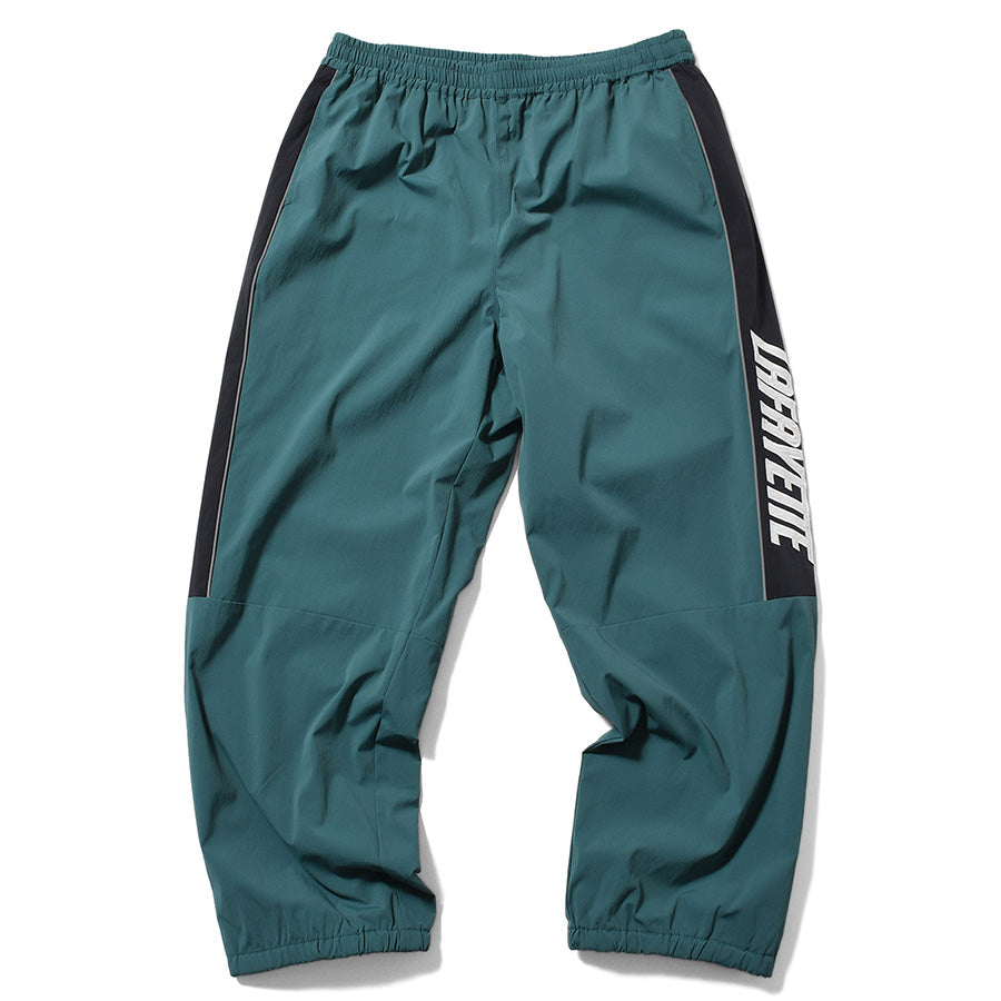 LFYT SPORTS LOGO TRACK PANTS トラックパンツ グリーン 正面 平置き LA261202