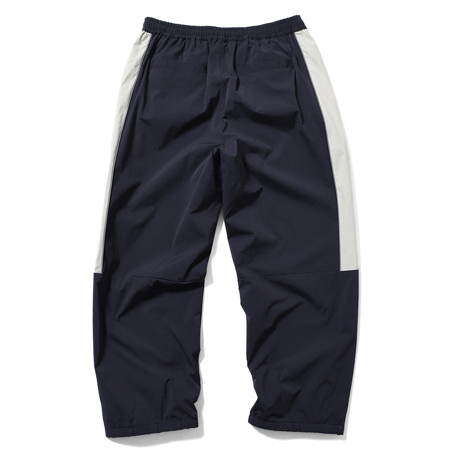 LFYT SPORTS LOGO TRACK PANTS トラックパンツ ネイビー 背面 平置き LA261202