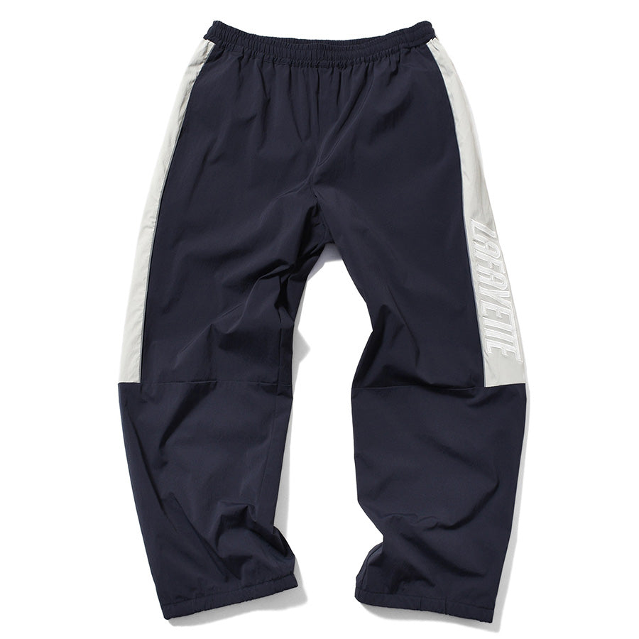 LFYT SPORTS LOGO TRACK PANTS トラックパンツ ネイビー 正面 平置き LA261202