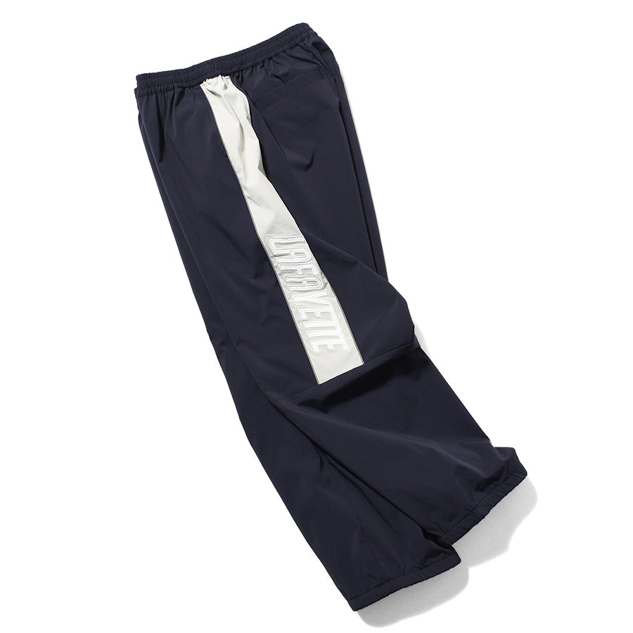 LFYT SPORTS LOGO TRACK PANTS トラックパンツ ネイビー 横向き 平置き LA261202