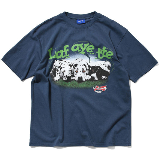 LFYT WEISER DOGS TEE ネイビー 正面平置き