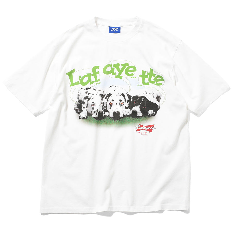 LFYT WEISER DOGS TEE ホワイト 正面平置き