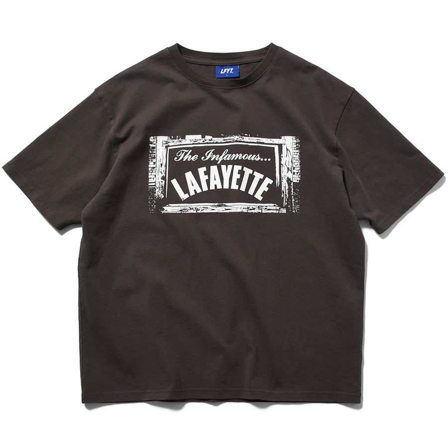 LFYT WAR OUTSIDE TEE Tシャツ ブラック 平置き正面 LA260102