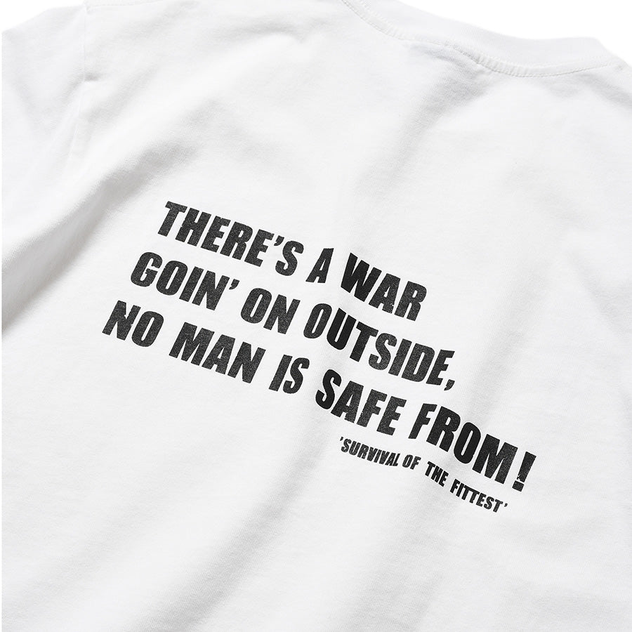 LFYT WAR OUTSIDE TEE Tシャツ ホワイト バックプリント詳細 LA260102