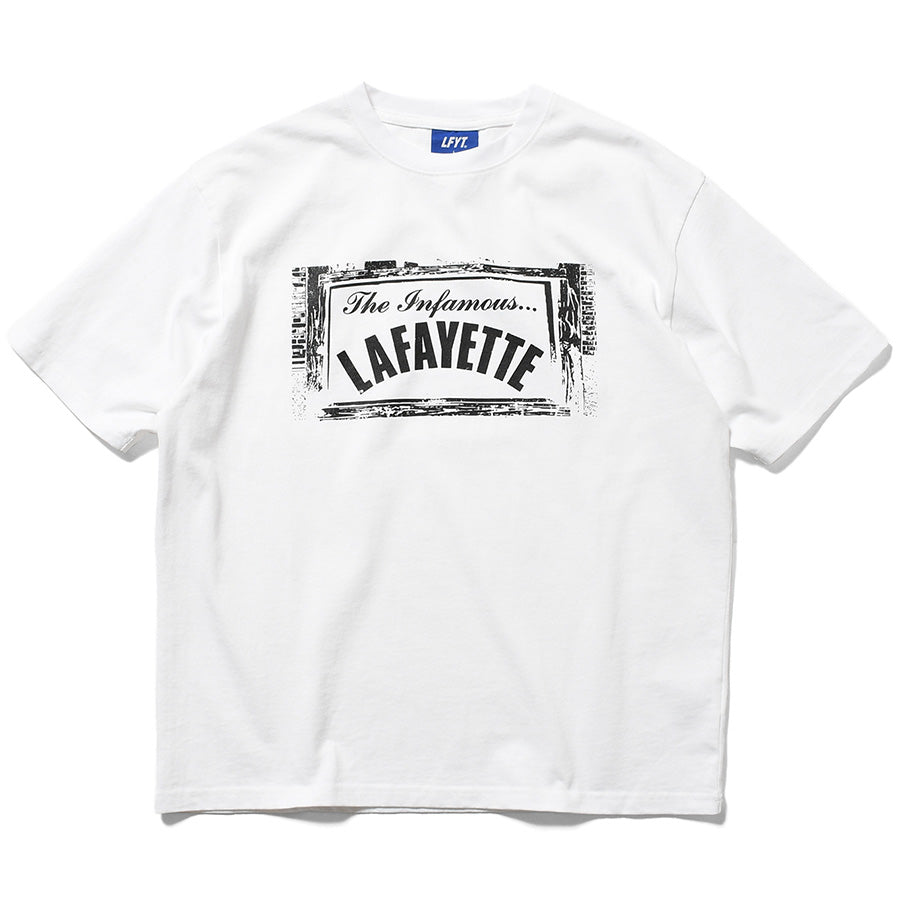 LFYT WAR OUTSIDE TEE Tシャツ ホワイト 平置き正面 LA260102