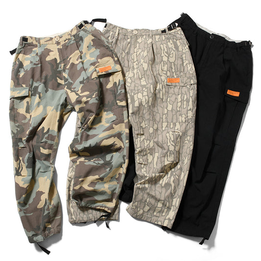 LFYT（エルエフワイティー）WASHED RIPSTOP FIELD CARGO ブラック ウッドランドカモ バークカモ 3カラー LA261201