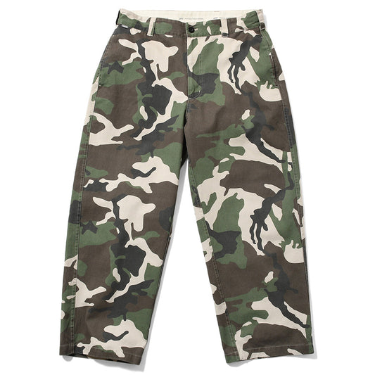 LFYT チノパンツ ウッドランドカモ ワイド 正面