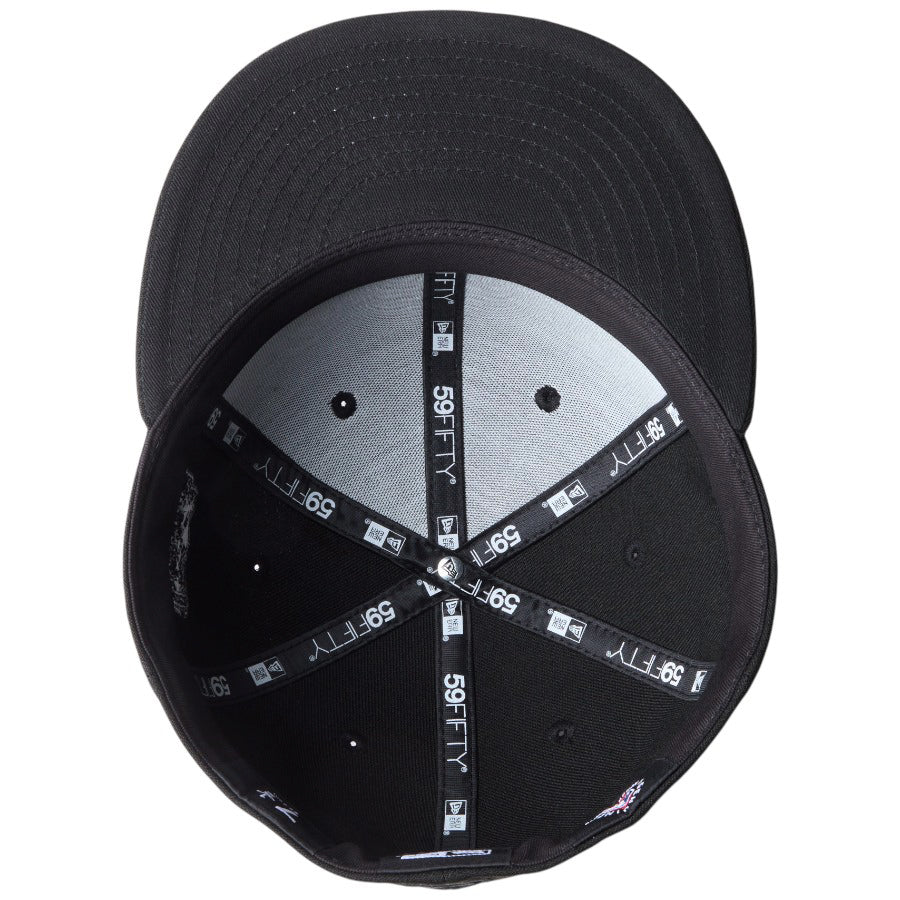 NEW ERA（ニューエラ）59FIFTY MLB Black on Black ブラック キャップ 裏側