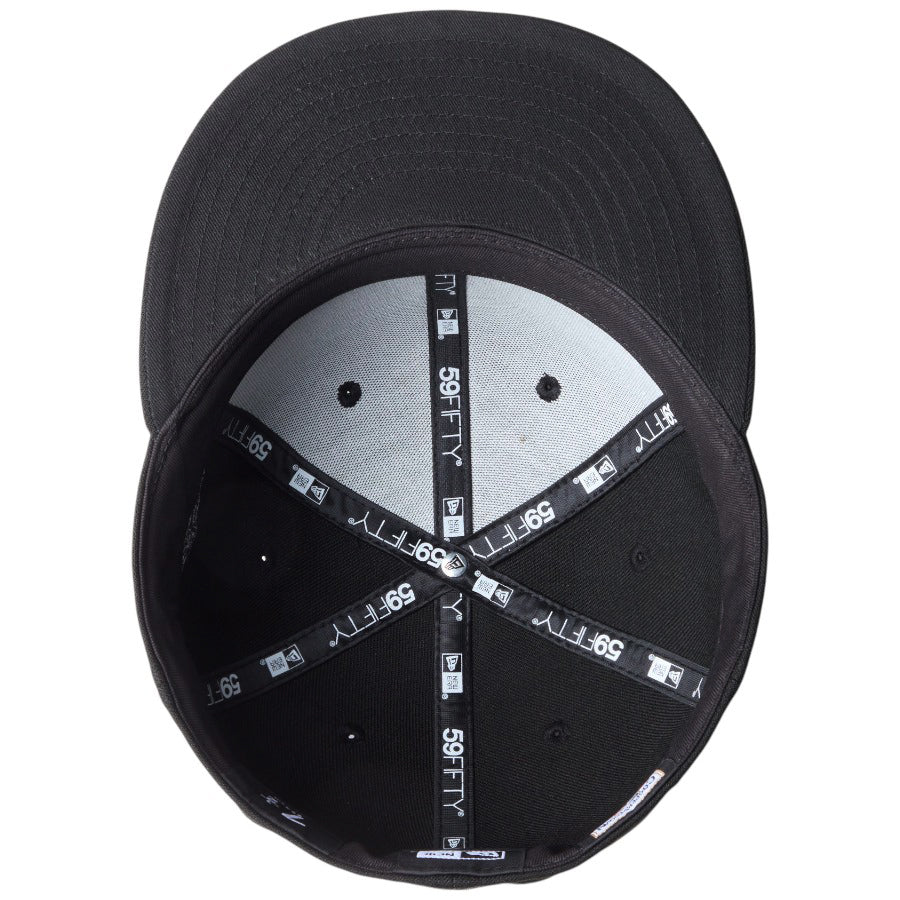 NEW ERA（ニューエラ）59FIFTY MLB Black on Black ブラック キャップ裏側