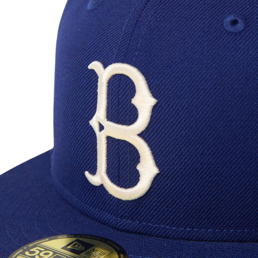 NEW ERA 59FIFTY Cooperstown ウール ブルックリン・ドジャース キャップ ダークロイヤル フロントロゴ刺繍 15137393