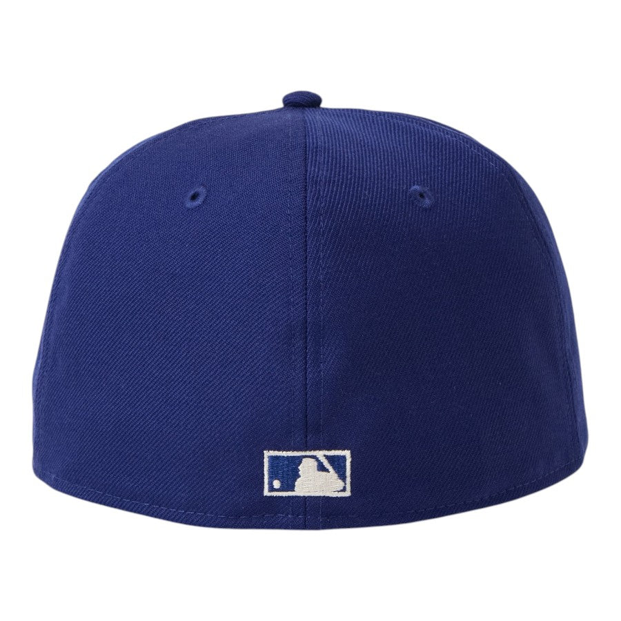 NEW ERA 59FIFTY Cooperstown ウール ブルックリン・ドジャース キャップ ダークロイヤル 背面 バッターマンロゴ刺繍 15137393