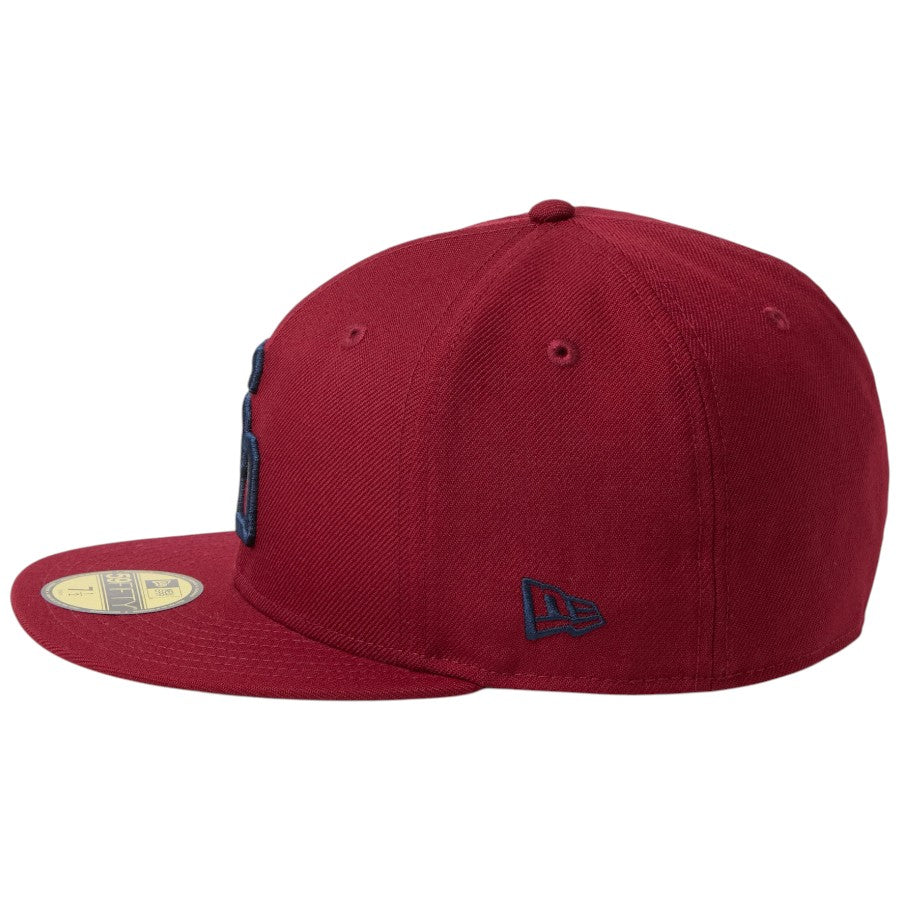 NEW ERA 59FIFTY Cooperstown サンディエゴ・パドレス ウール キャップ カーディナル 左向き NEW ERAフラッグロゴ刺繍 15137339