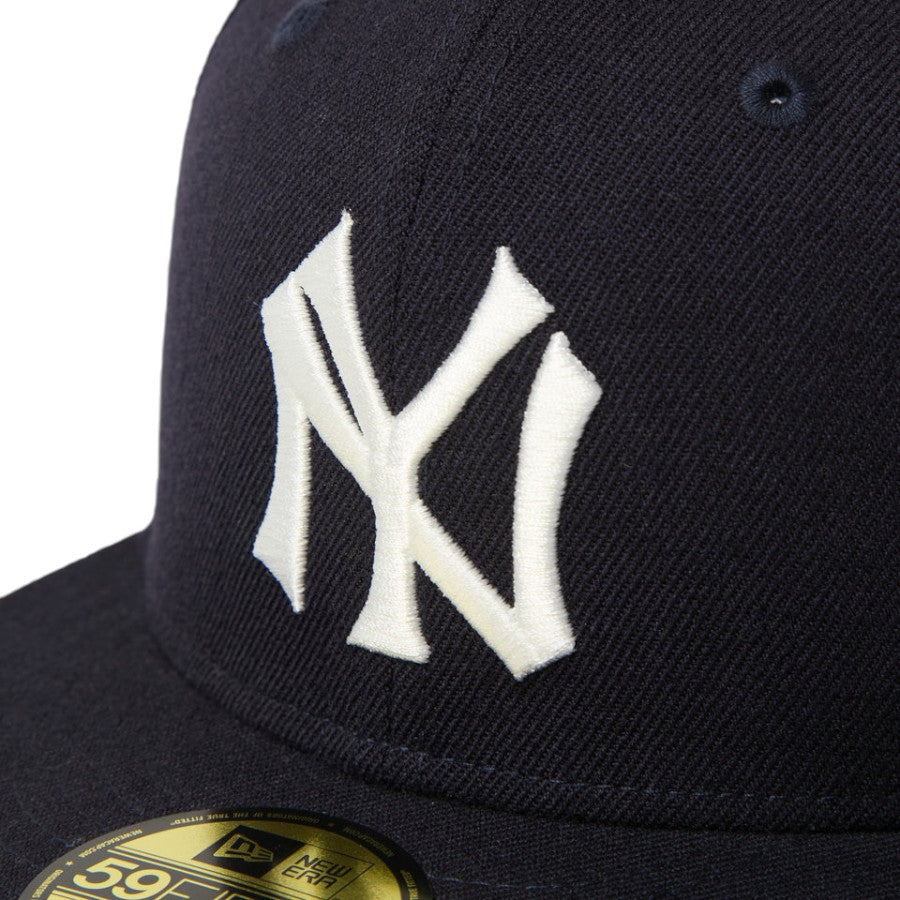 NEW ERA 59FIFTY Cooperstown ウール ニューヨーク・ヤンキース キャップ ネイビー フロントロゴ刺繍 15137350